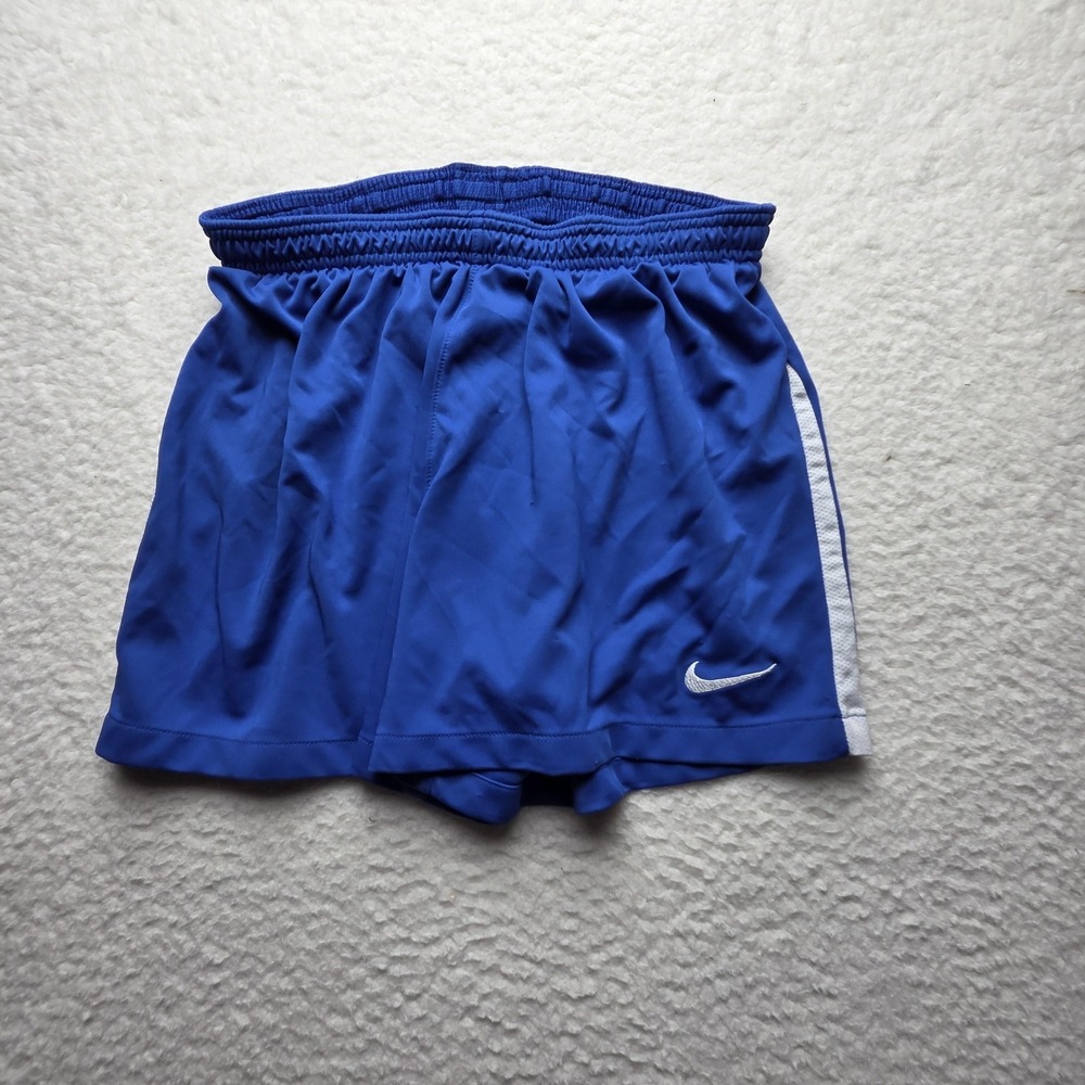 Nike Dri-FIT Shorts Mens L Blue Mesh 5 Inseam Elastic Waist Running Gym Athletic